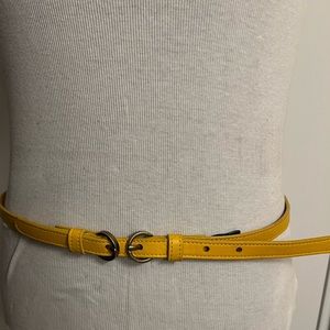 Brave Real Leather Mustard Yellow Belt